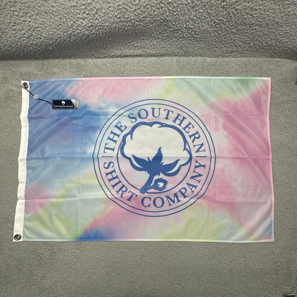 NWT Simply Southern The Southern Short Company 3'x2' Tie Dye Logo Flag 9A055-616